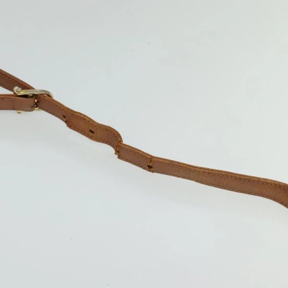 CELINE Macadam Canvas Shoulder Bag PVC Leather Brown Gold Auth - Picture 8 of 16